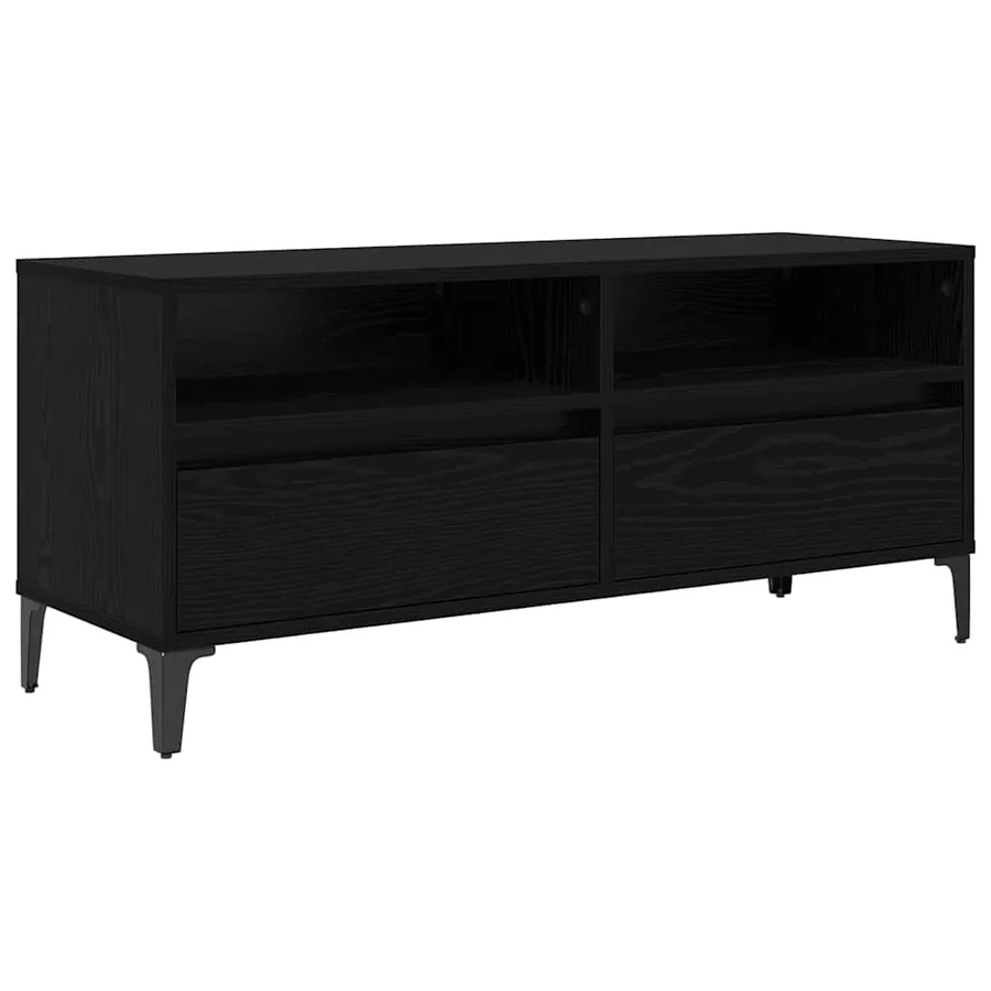 Meuble TV avec tiroir Chêne noir 100 x 34,5 x 44,5 cm - 2
