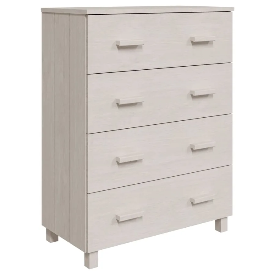 Buffet HAMAR Blanc 79x40x103,5 cm Bois massif de pin - 2