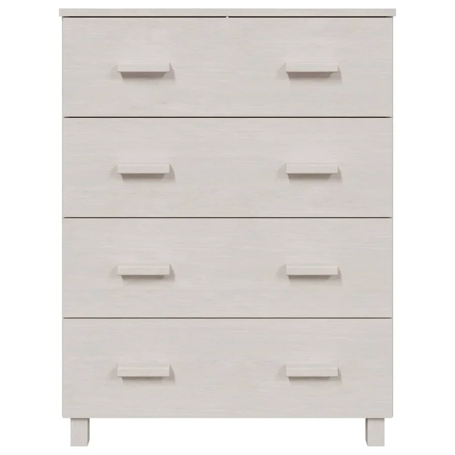 Buffet HAMAR Blanc 79x40x103,5 cm Bois massif de pin - 3
