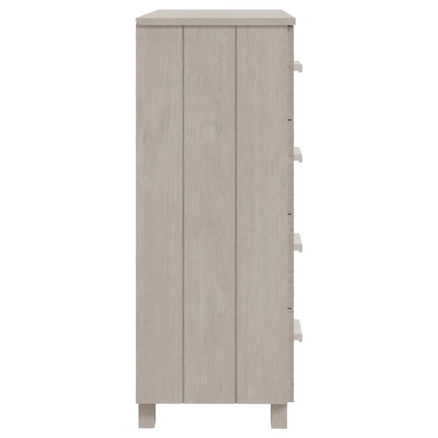 Buffet HAMAR Blanc 79x40x103,5 cm Bois massif de pin - 4