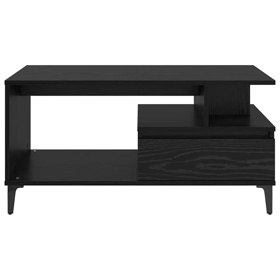 Table basse Chêne noir 90 x 49 x 45 cm Bois d'ingénierie - 6