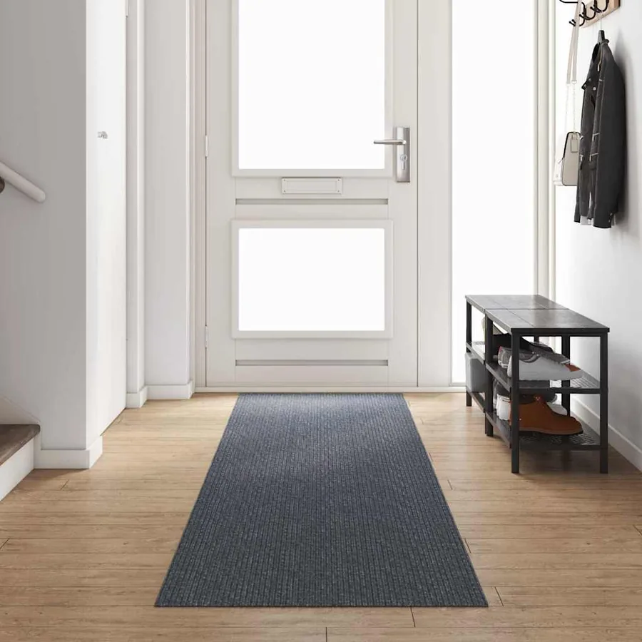 Tapis Couloir Gris 80 x 400 cm tissu