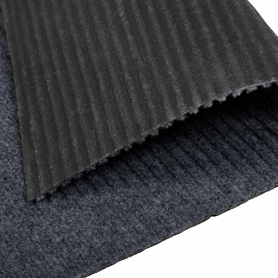 Tapis Couloir Gris 80 x 400 cm tissu - 6