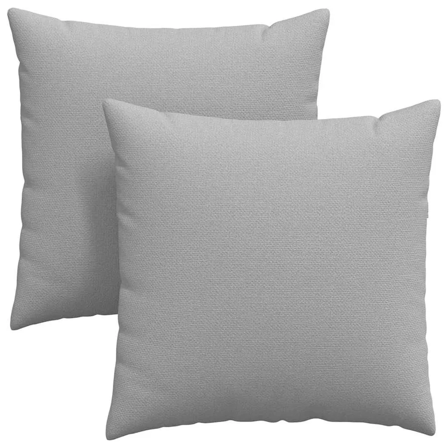 Coussins de canapé 2 pcs Gris nuage 80 x 80 cm tissu - 2