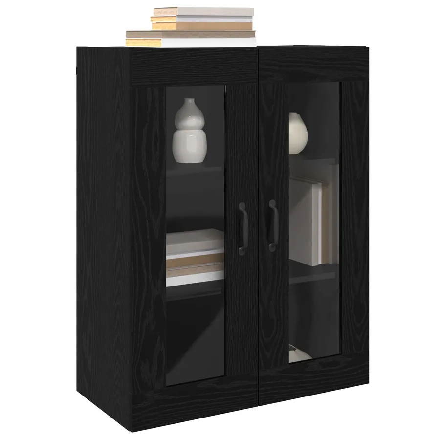 Armoire de rangement Montage mural Chêne noir 69,5 x 34 x 90 cm - 3