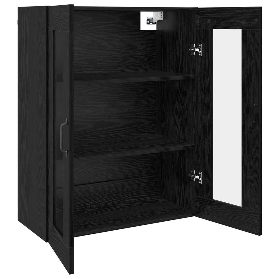 Armoire de rangement Montage mural Chêne noir 69,5 x 34 x 90 cm - 5