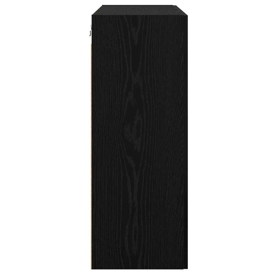 Armoire de rangement Montage mural Chêne noir 69,5 x 34 x 90 cm - 7