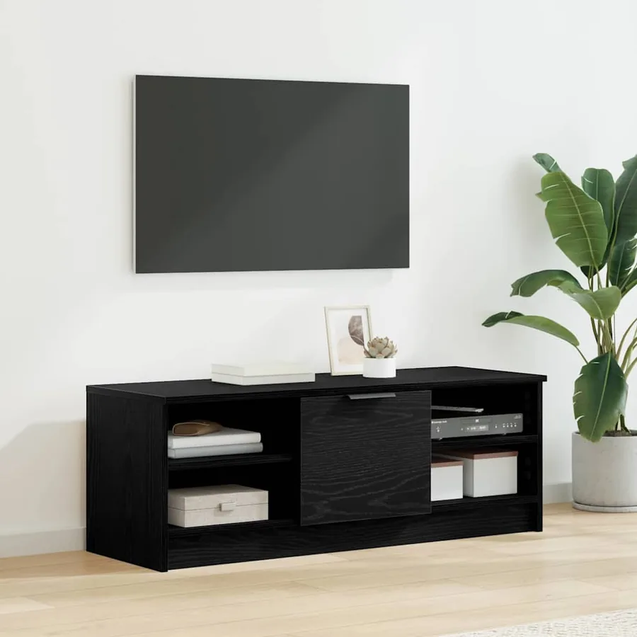 Meuble TV Chêne noir 102 x 35 x 36,5 cm Bois d'ingénierie