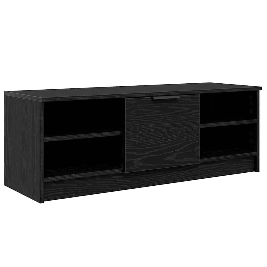 Meuble TV Chêne noir 102 x 35 x 36,5 cm Bois d'ingénierie - 2