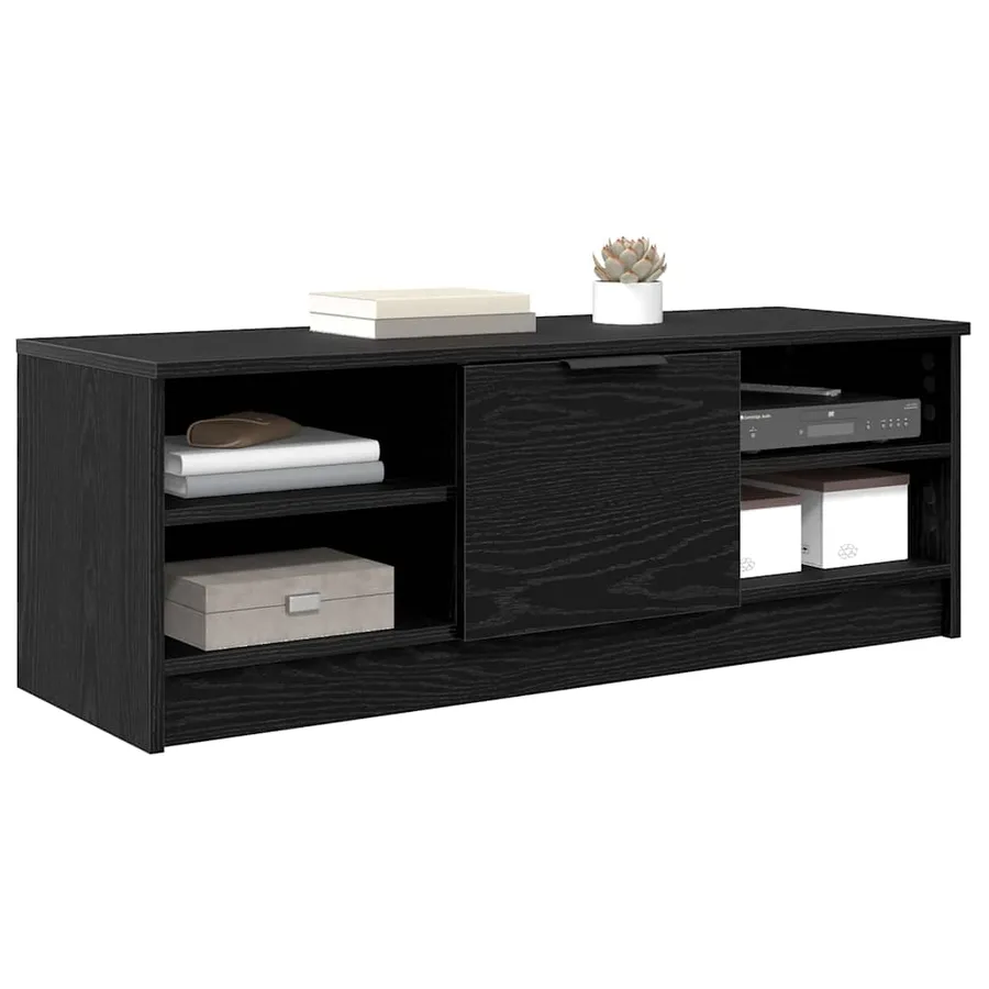 Meuble TV Chêne noir 102 x 35 x 36,5 cm Bois d'ingénierie - 3
