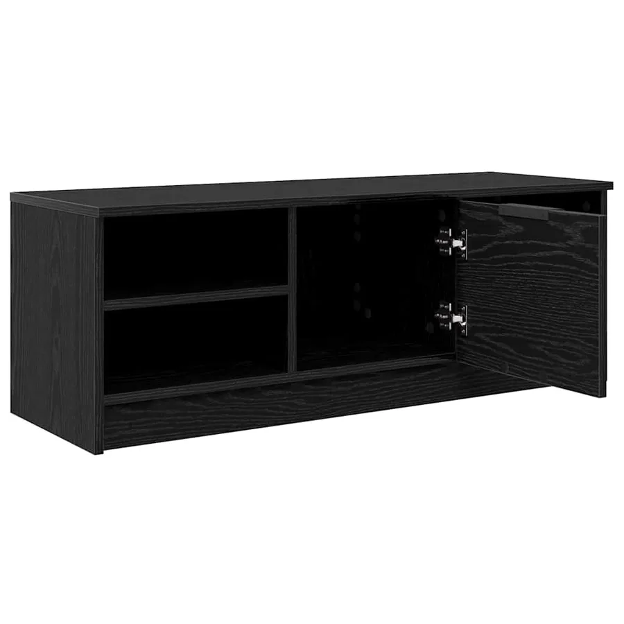 Meuble TV Chêne noir 102 x 35 x 36,5 cm Bois d'ingénierie - 5