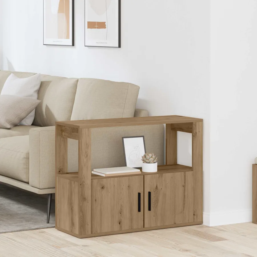 Buffet chêne artisanal 80 x 30 x 60 cm Bois d'ingénierie