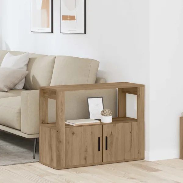 Buffet chêne artisanal 80 x 30 x 60 cm Bois d'ingénierie