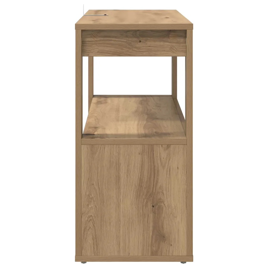 Buffet chêne artisanal 80 x 30 x 60 cm Bois d'ingénierie - 7
