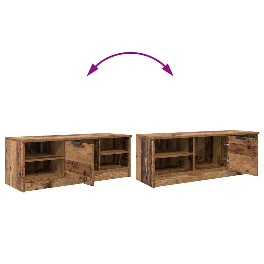 Meuble TV Bois Ancien 102 x 35 x 36,5 cm Bois d'ingénierie - 8