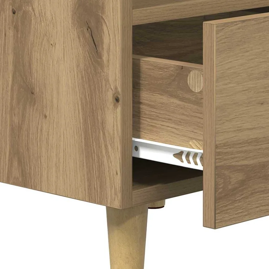 Armoire de lit 2 pc Chêne artisanal 40 x 35 x 47.5cm - 10