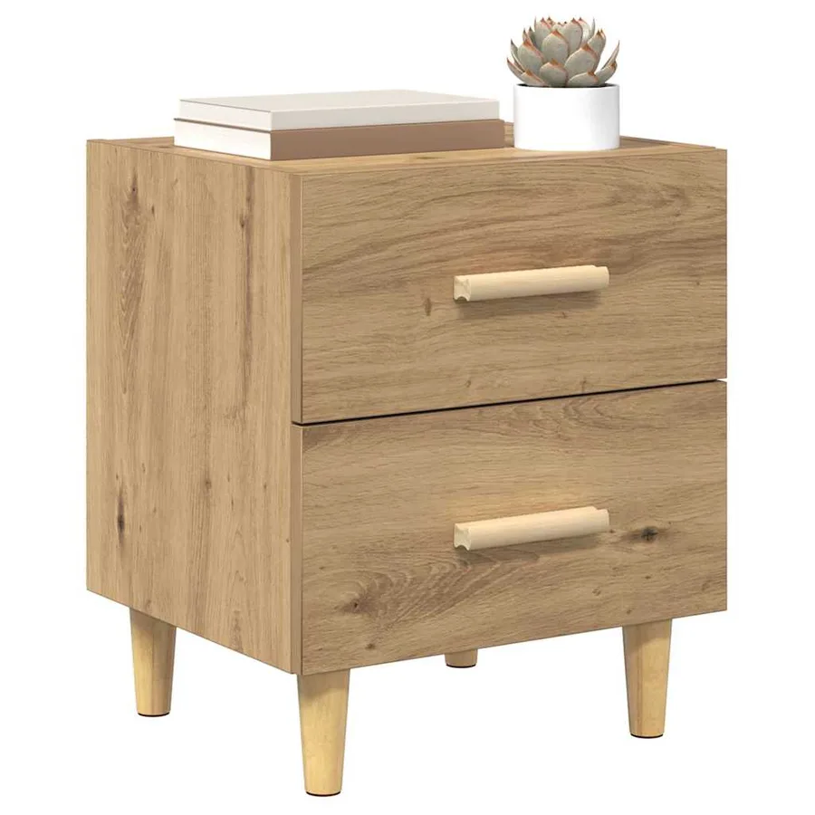 Armoire de lit 2 pc Chêne artisanal 40 x 35 x 47.5cm - 3