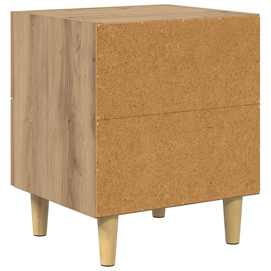 Armoire de lit 2 pc Chêne artisanal 40 x 35 x 47.5cm - 9