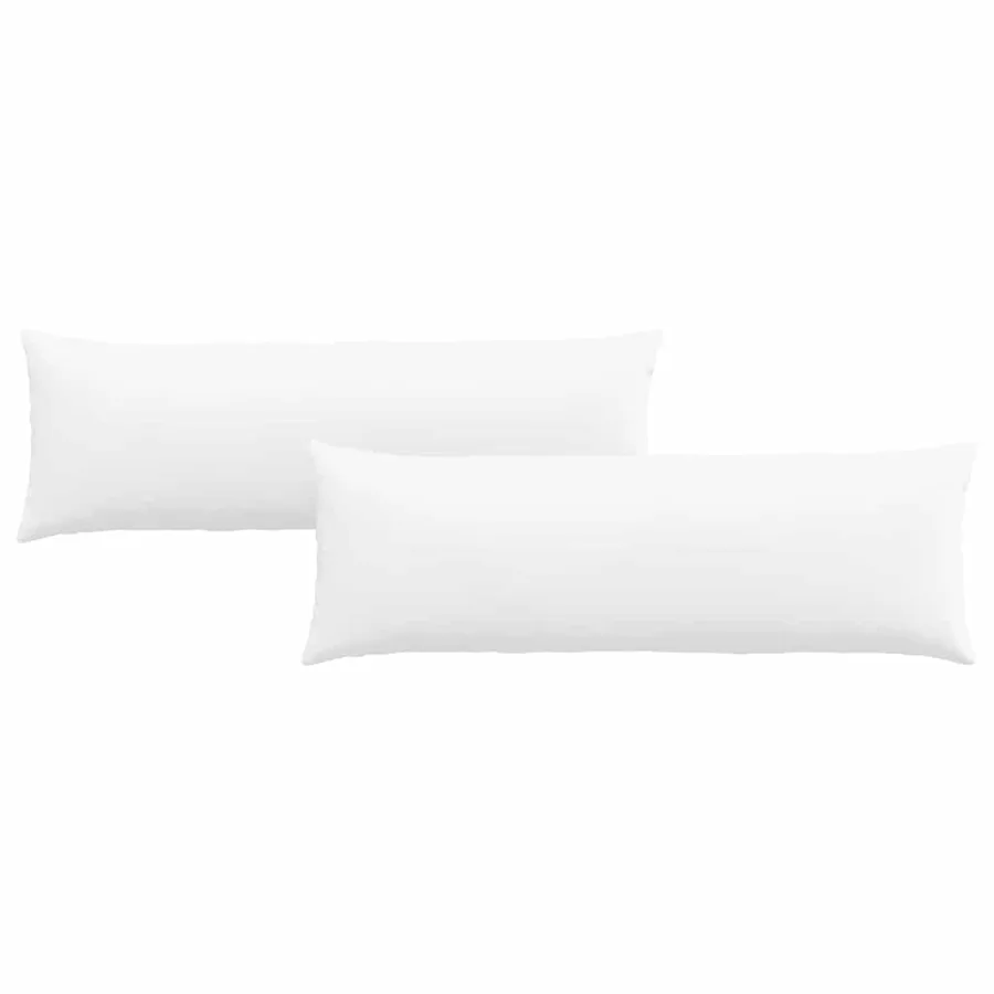 Coussins de canapé 2 pcs Blanc 120 x 40 cm tissu - 2