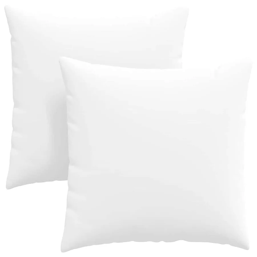 Coussins de canapé 2 pcs Blanc 80 x 80 cm tissu - 2