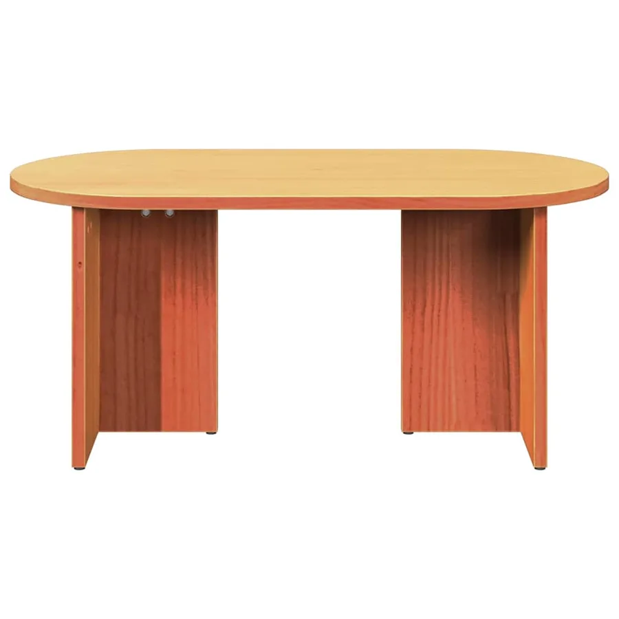 Table basse Brun cire 80 x 39,5 x 35 cm Bois de pin massif - 6