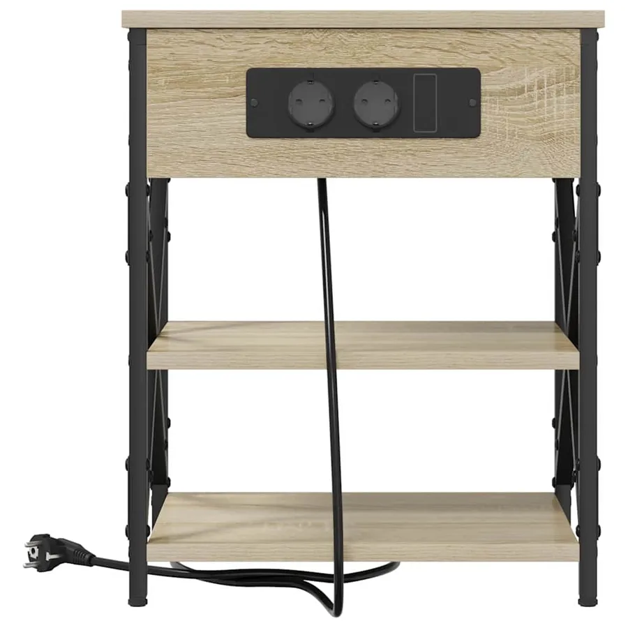 Cabinet de chevet avec étagère Chêne Sonoma 41 x 31 x 51 cm - 5