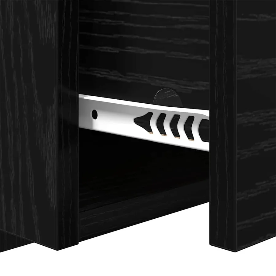 Cabinet de chevet mural 2 pcs Chêne noir 48,5 x 32,5 x 80 cm - 11