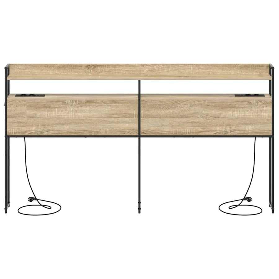 Tête de lit de rangement Chêne sonoma Bois d'ingénierie - 6