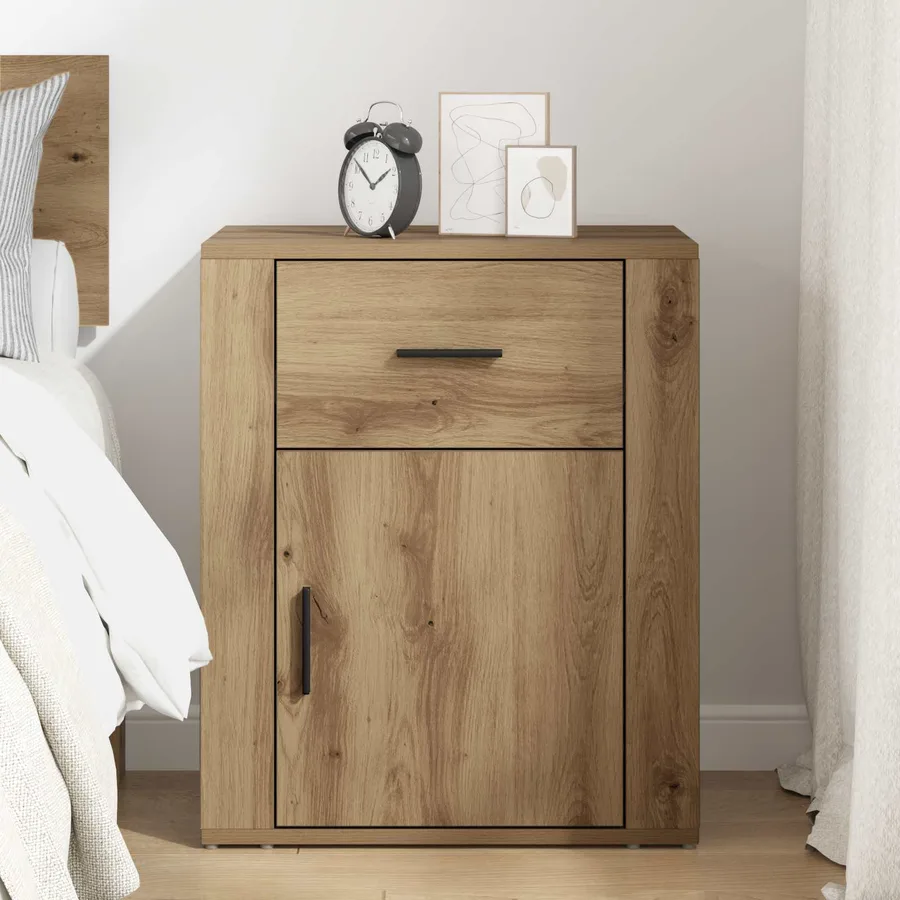 Cabinet de chevet Chêne artisanal 35 x 50 x 60 cm - 4