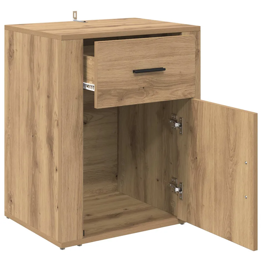 Cabinet de chevet Chêne artisanal 35 x 50 x 60 cm - 5