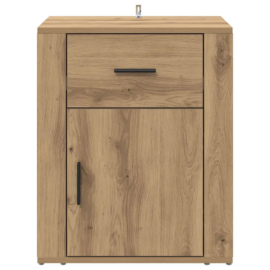 Cabinet de chevet Chêne artisanal 35 x 50 x 60 cm - 6