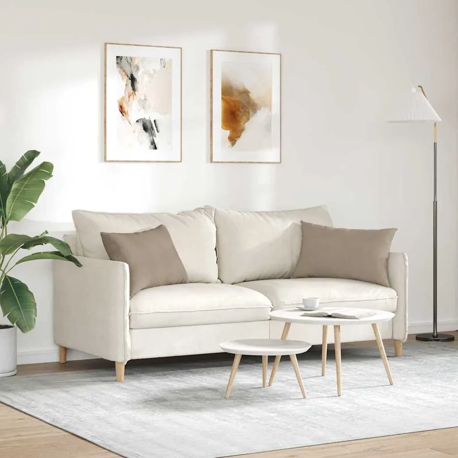 Coussins de canapé 2 pcs Taupe 60 x 40 cm tissu - 4