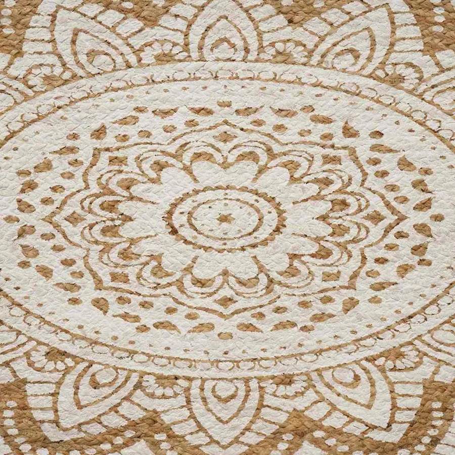 Tapis de surface Naturel avec impression blanche 205 x 305 cm - 2