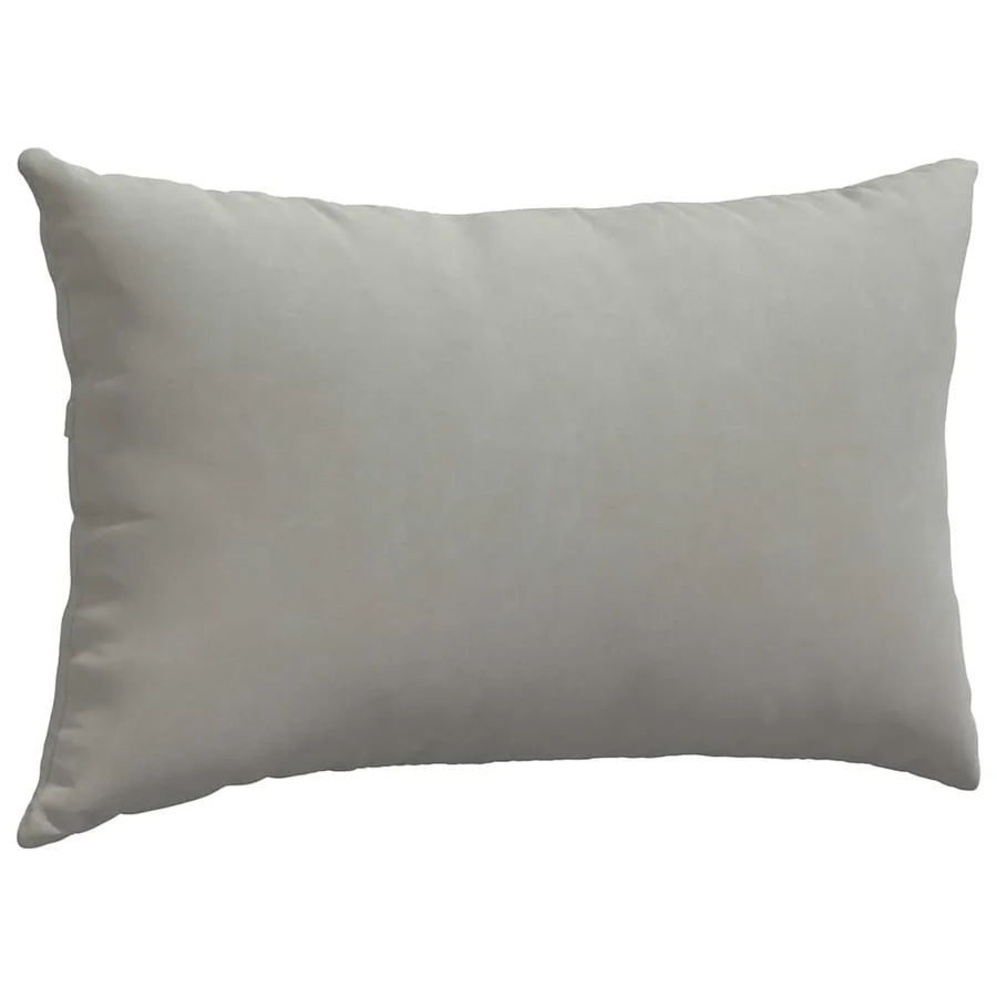 Coussins de canapé 2 pcs Gris clair 50 x 30 cm tissu - 5