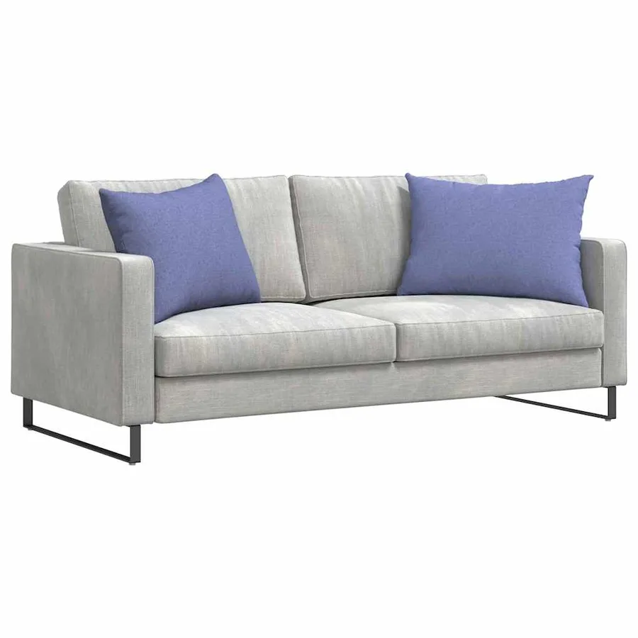 Coussins de canapé 2 pcs Bleu denim 70 x 50 cm tissu - 3
