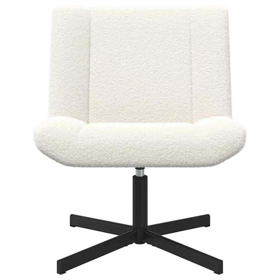 Chaise pivotante Crème 63 x 75 x 76 cm Peau de mouton - 4
