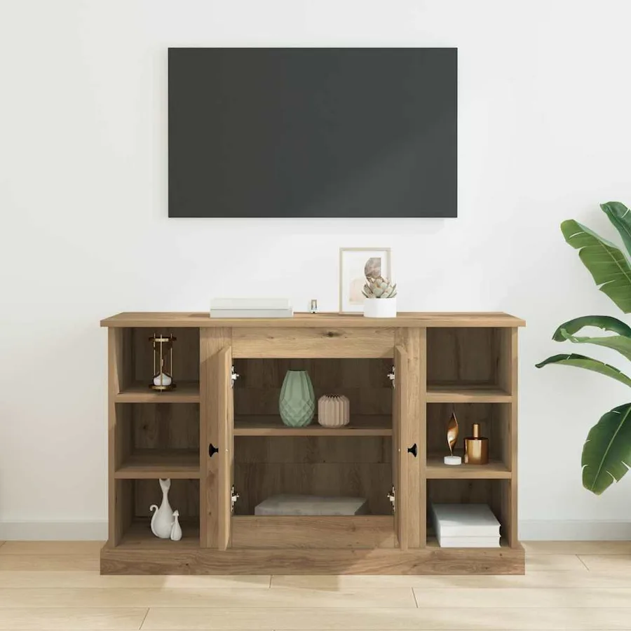 Buffet Chêne artisanal 100 x 35,5 x 60 cm Bois d'ingénierie - 4