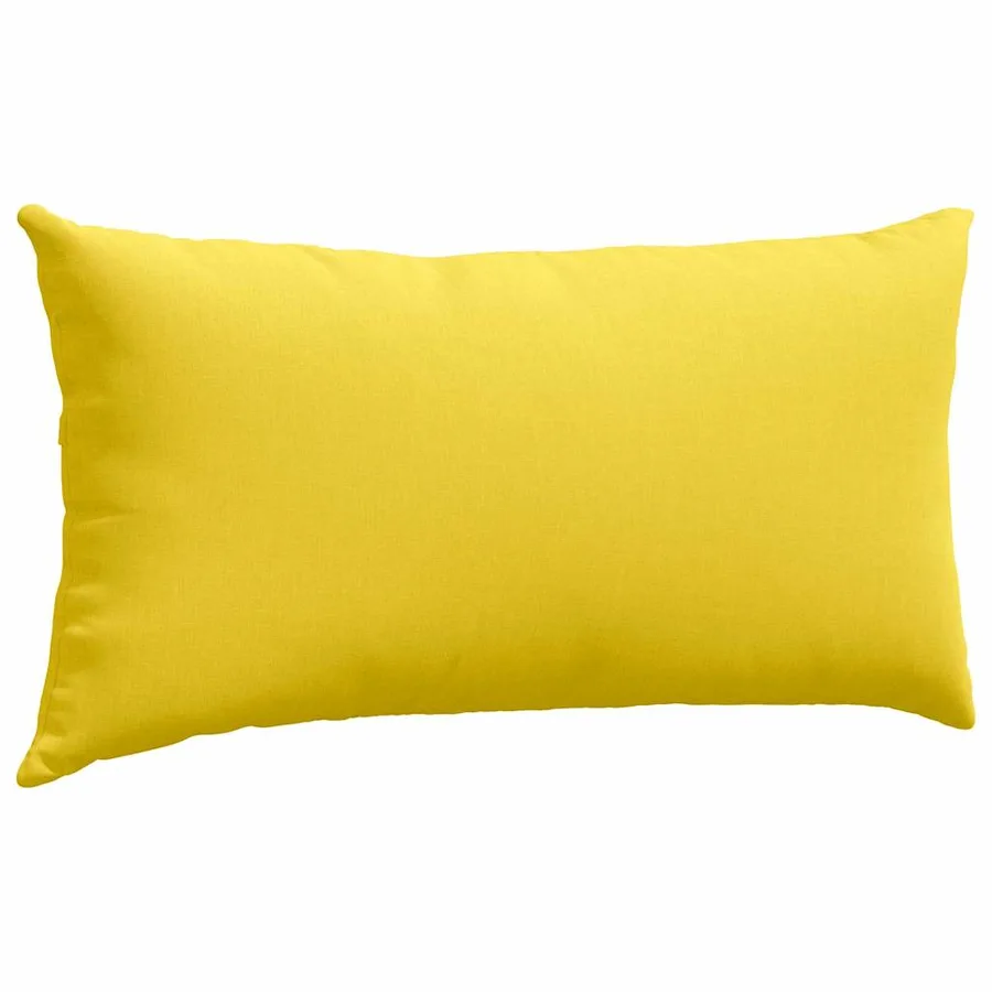 Coussins de canapé 2 pcs Jaune clair 80 x 40 cm tissu - 5