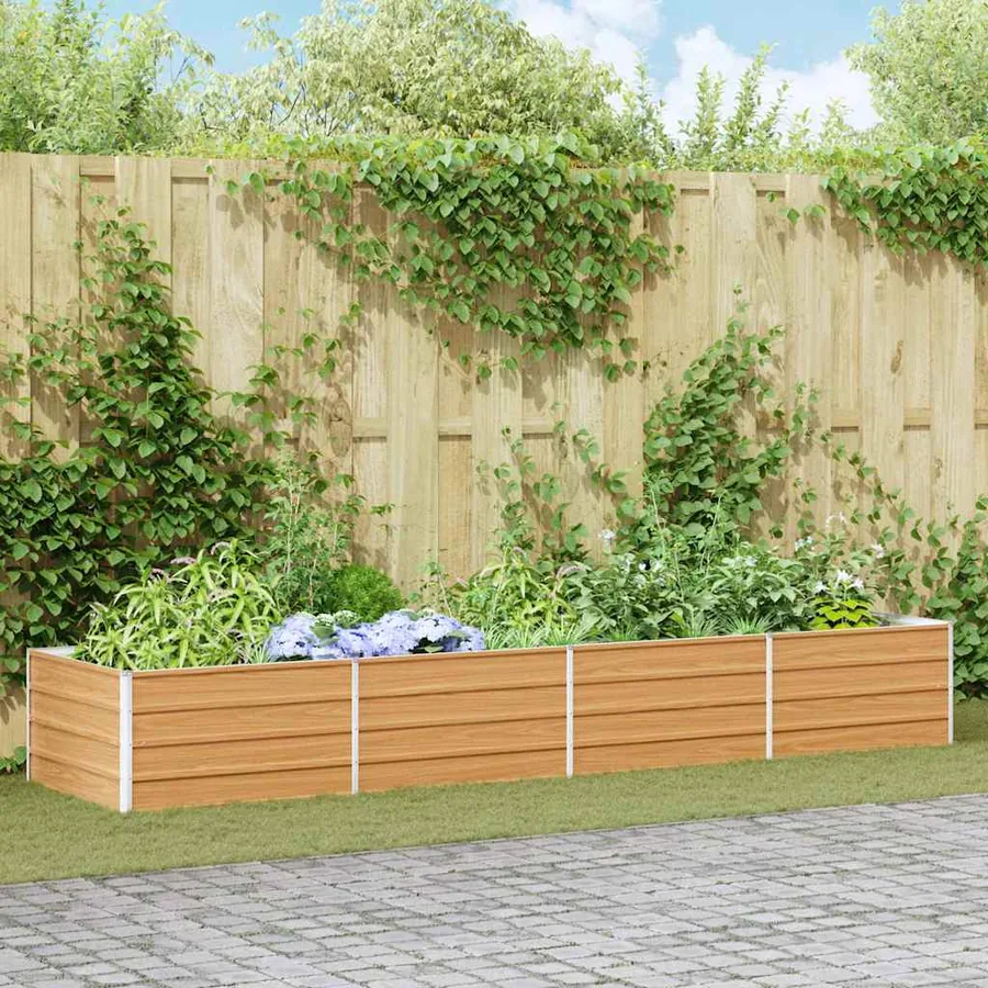 Jardinière surélevée Marron Clair 320 x 80 x 45 cm