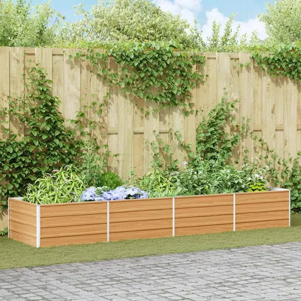 Jardinière surélevée Marron Clair 320 x 80 x 45 cm