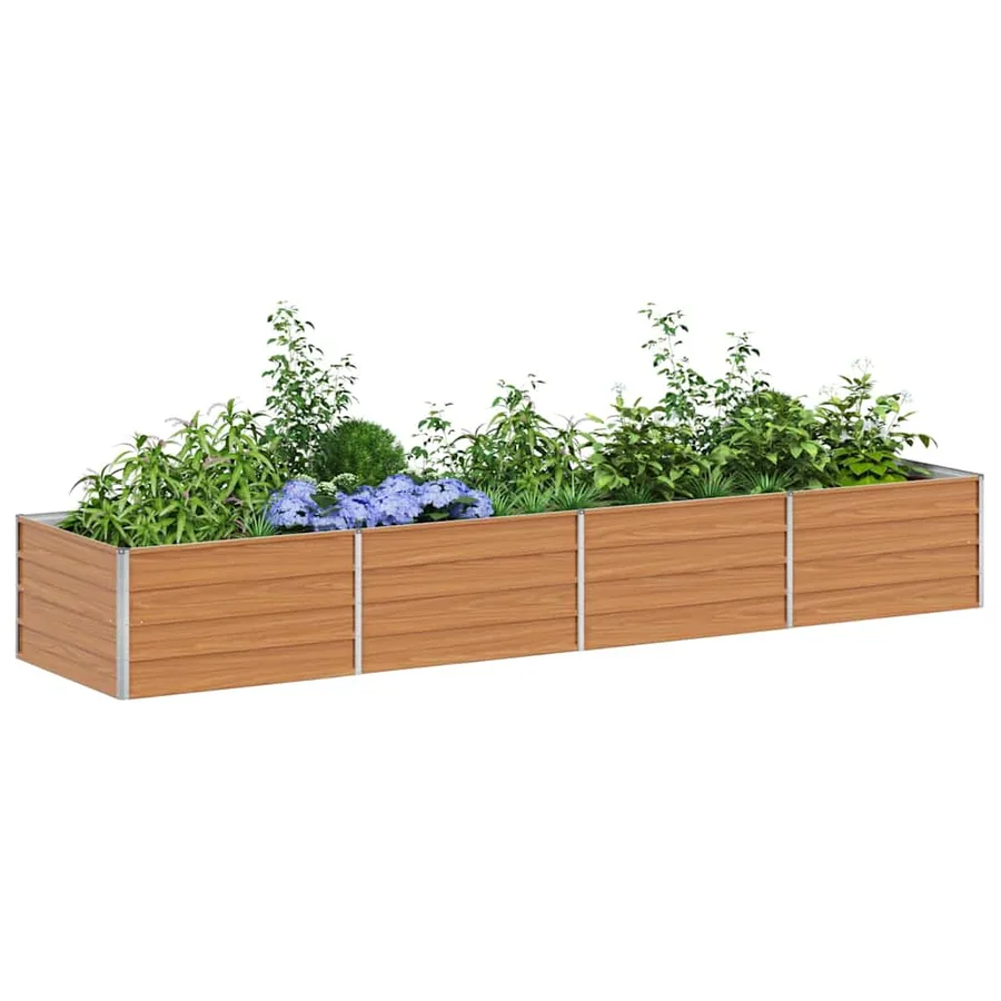 Jardinière surélevée Marron Clair 320 x 80 x 45 cm - 3