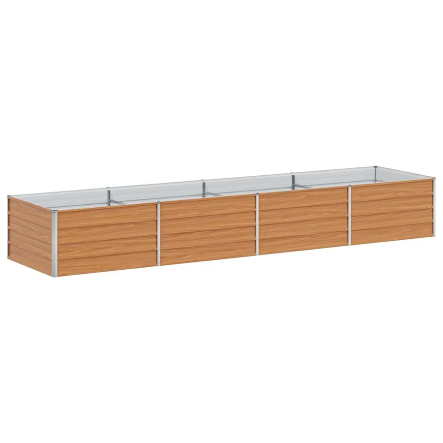 Jardinière surélevée Marron Clair 320 x 80 x 45 cm - 7