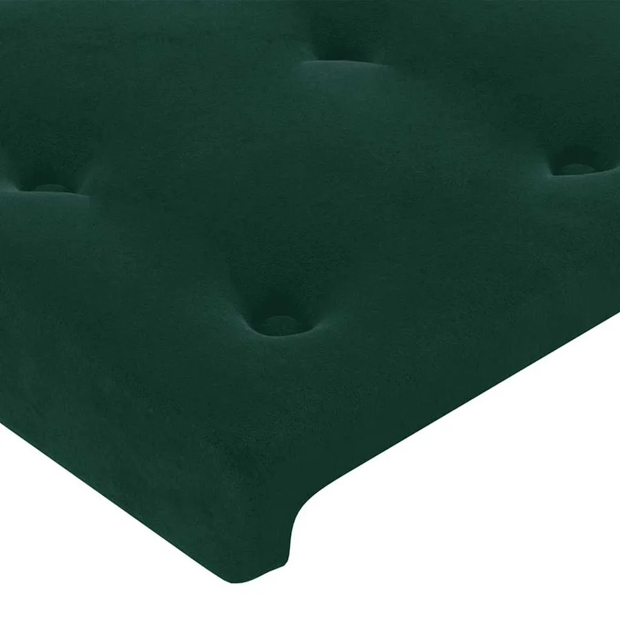 Têtes de lit Vert foncé 144x5x78/88 cm Velours - 4