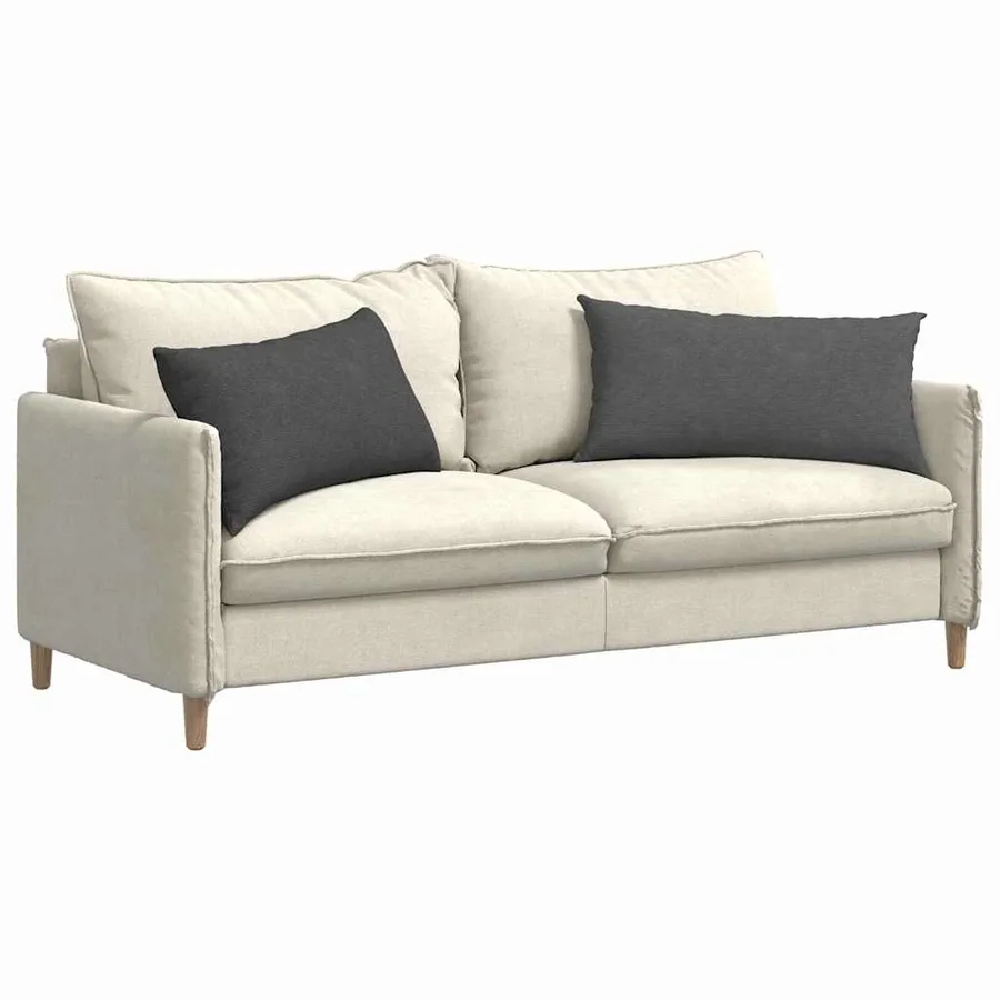 Coussins de canapé 2 pcs Gris foncé 80 x 40 cm - 3