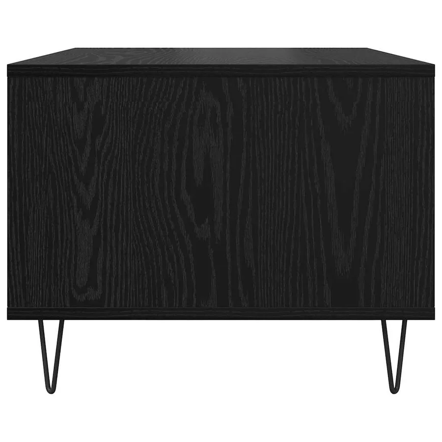 Table basse Chêne noir 60 x 50 x 40 cm Bois d'ingénierie - 6