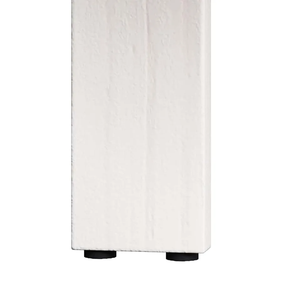 Table basse 2 pcs Blanc Bois de pin massif - 12