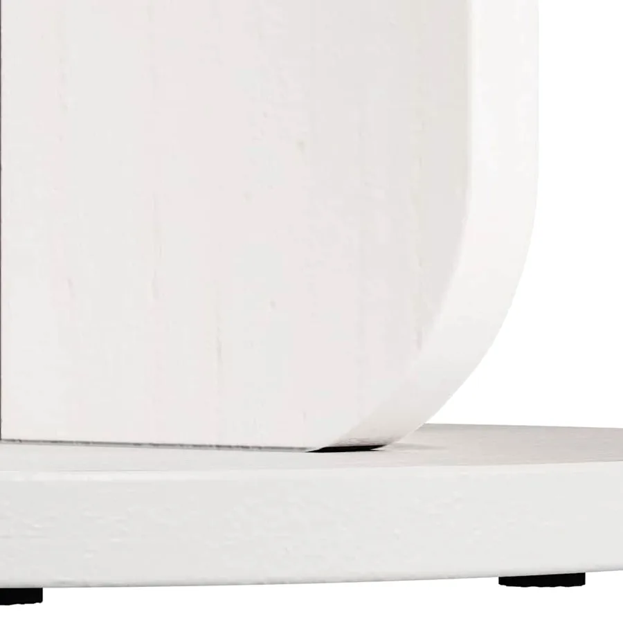 Table basse Blanc 39,5 x 39,5 x 53,5 cm Bois massif en pin - 9