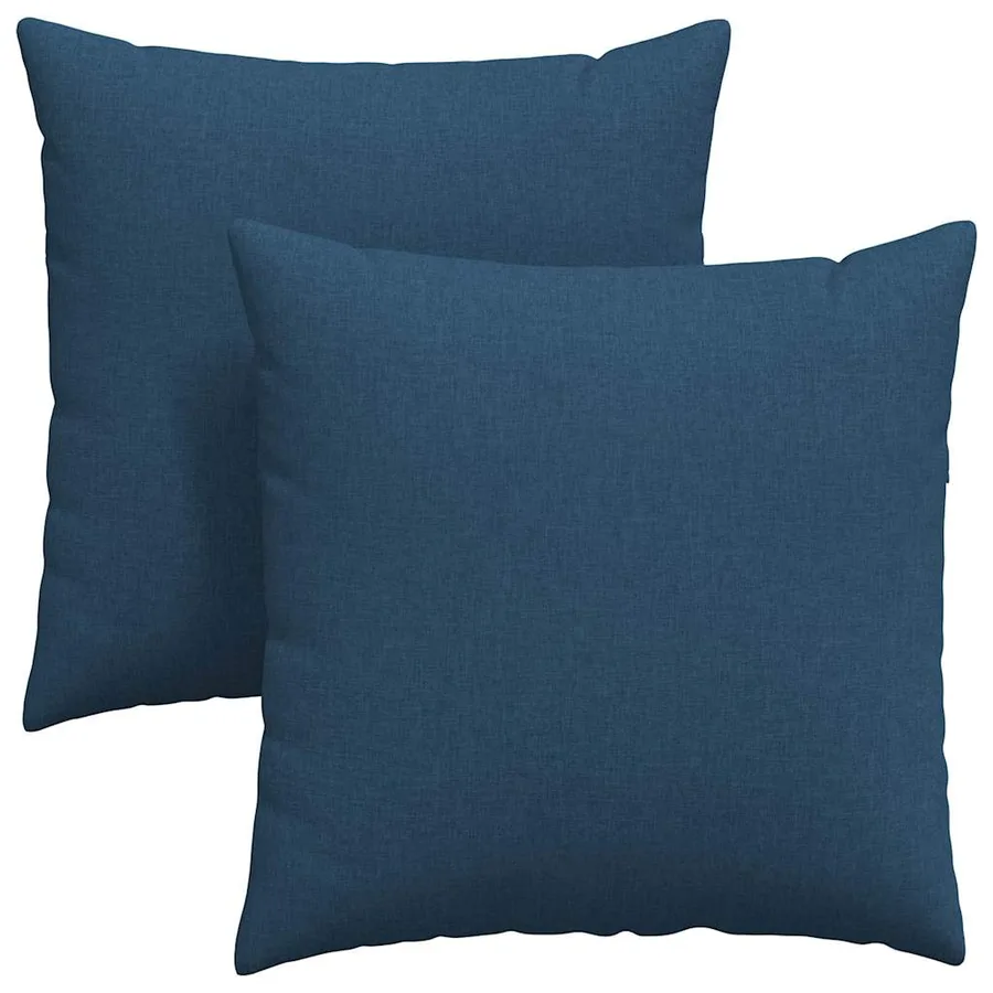 Coussins de canapé 2 pcs Bleu 60 x 60 cm tissu - 2