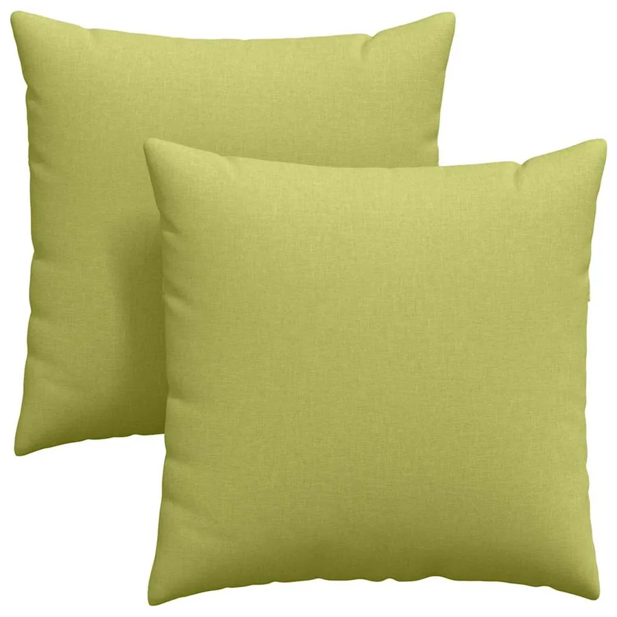 Coussins de canapé 2 pcs Vert clair 60 x 60 cm tissu - 2