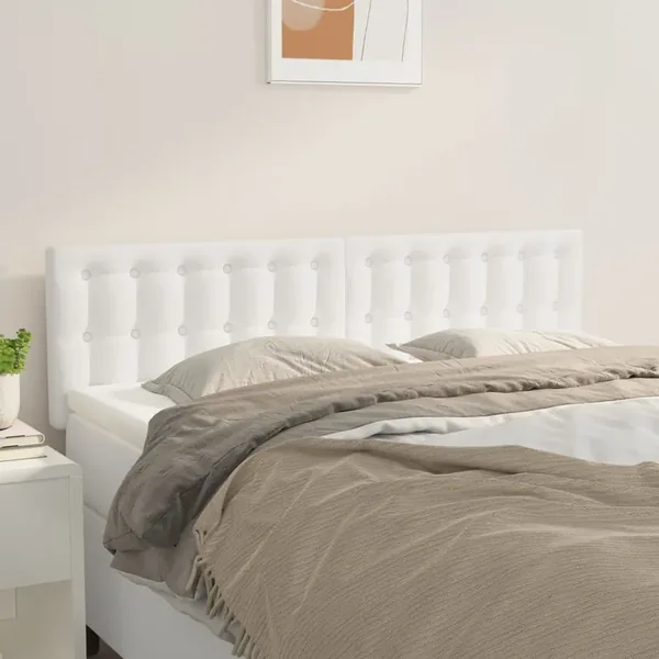 Têtes de lit Blanc 144 x 5 x 78/88 cm Similicuir